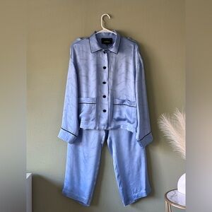 Marc Jacob’s Blue Pajama Set with Black Trim